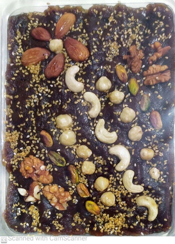 حلوای خرما طبخ عربی مغز دار پسته* بادام * گردو * بادام هندی * فندق